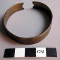 Girl's bracelet made from trade brass - incised decoration