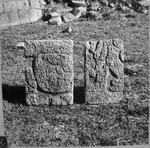 Loose stones found at N.E. portion of Ball court