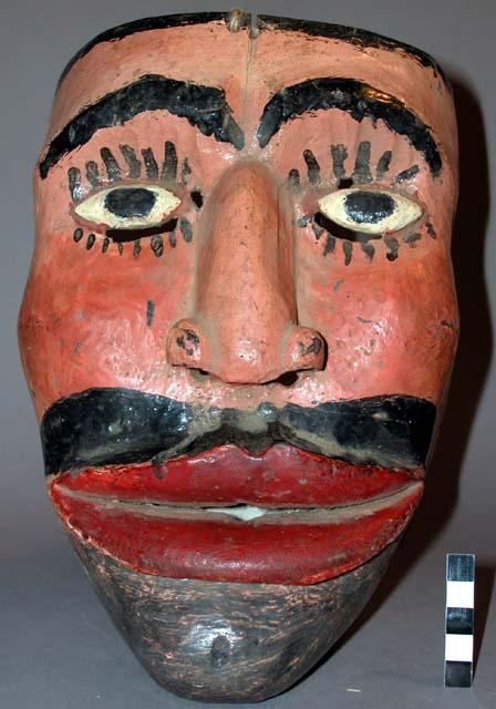 Painted wooden mask