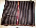 Rebozo, or woman's shawl - dark blue with red & white stripes & purple & yellow
