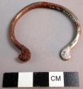 Small iron bracelet with recurved ends