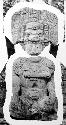 See H-31-1-60, 61. Seated anthropomorphic Statue of stone. Str. 33