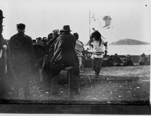 Potlach ceremony in Fort Rupert, Canada