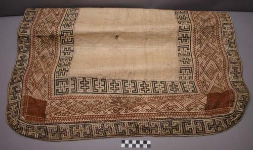 Mats used as dress for women