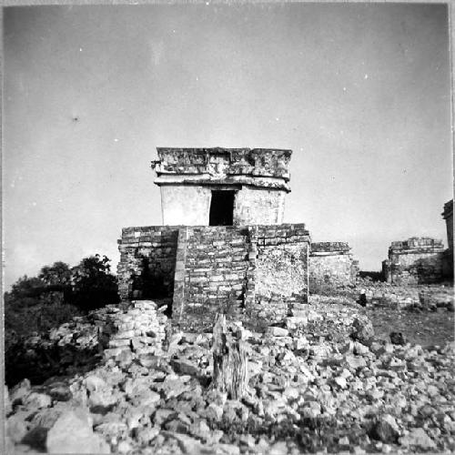 Temple of Diving God (Structure 5).  West facade.