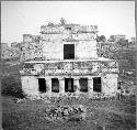 Temple of Frescoes (Structure 16).  West facade.