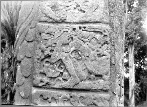 Stela D, West side