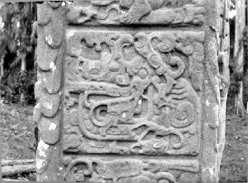 Stela D, West side