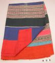 Old pasin or skirt with broad cross stripes