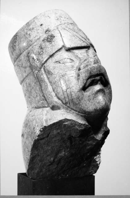 Olmec jade head from statuette