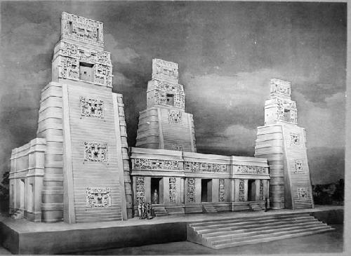 Reconstruction drawing of palace.