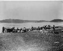 Potlach ceremony in Fort Rupert, Canada