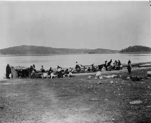 Potlach ceremony in Fort Rupert, Canada