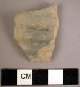 Ridged grey ware potsherd