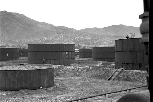 Man filling holding tank