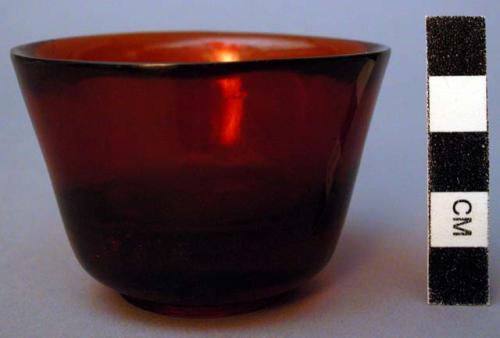 Amber colored cup