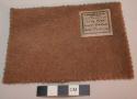 Camel hair cloth - sample of finished product