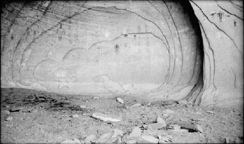 Cave Paintings in High Cave in North wall Sagi Canyon