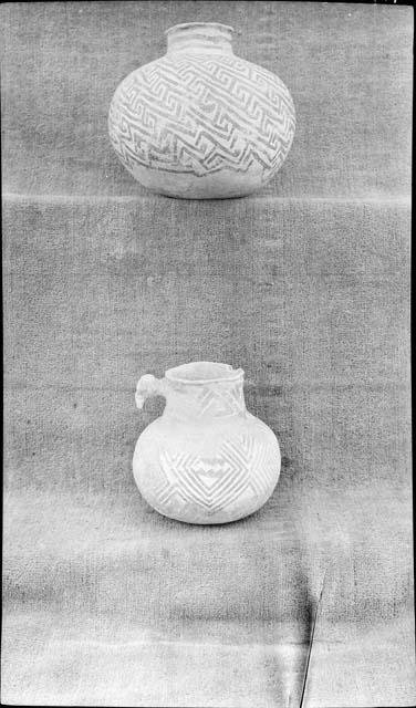 Pitchers, Black and White Ware, Heister Coll. Pueblo