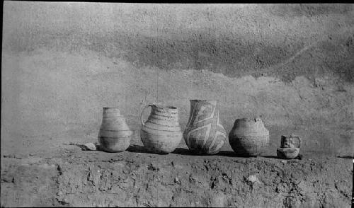 Five Ceramic Vessels - Harvey Coll. Pueblo
