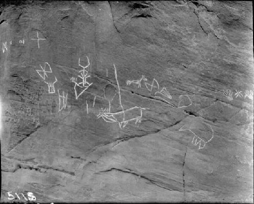 Navajo Pictographs near Ruin I