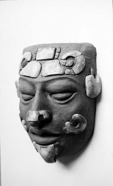 Trial reconstruction of jade mask (?).