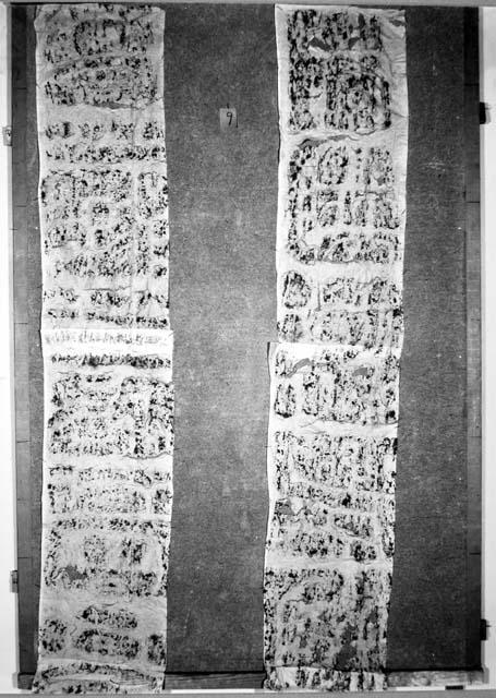 Stela 9, l. + r. top (rubbings)