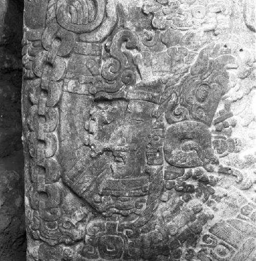 Detail of Stela 31 at Tikal