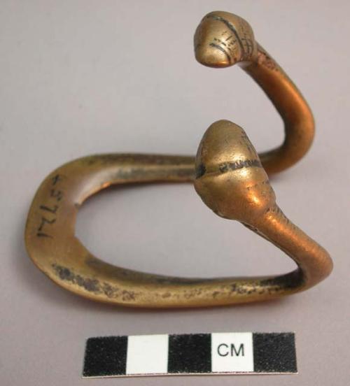 Bronze leg ornament for child