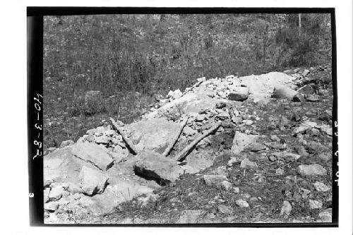 Sculp. column excavation, from SE., Str. 3C7 (Sculp. col. Bldg., Main Group).