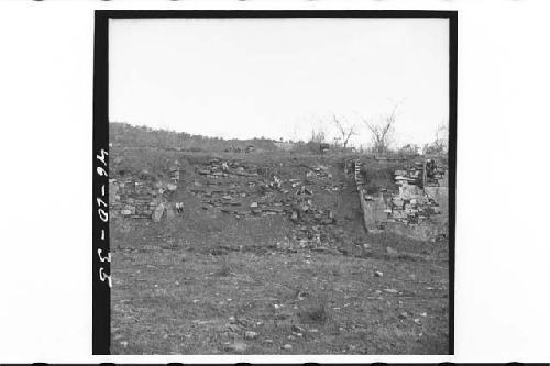 Stairway on the west side of Structure 9 at Comitancillo