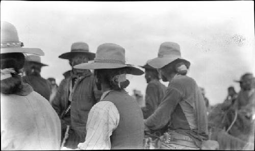 Men at Navajo Horse Races and chicken pull