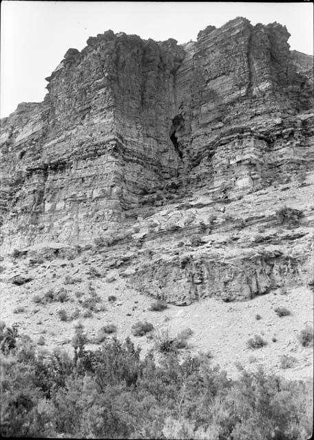 Cave Opening in Cliff