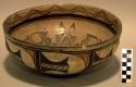 Hopi polychrome stew bowl (chakapta)