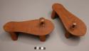 Pair of wooden clogs