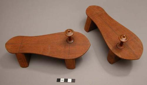 Pair of wooden clogs