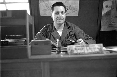 Military Man; Desk