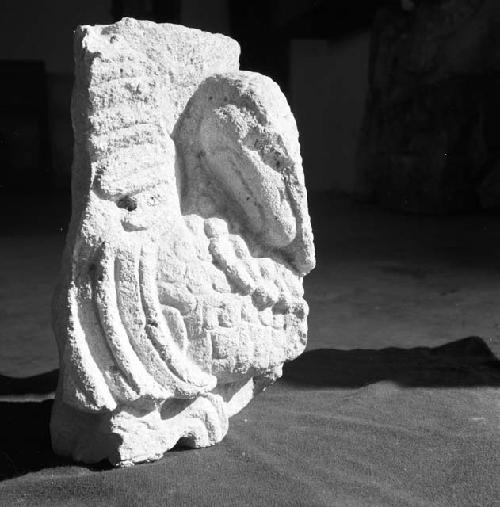 Sculpted bird from Copan