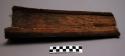 Palm bark "trough," probably used as a dish (contained in basket, no. +