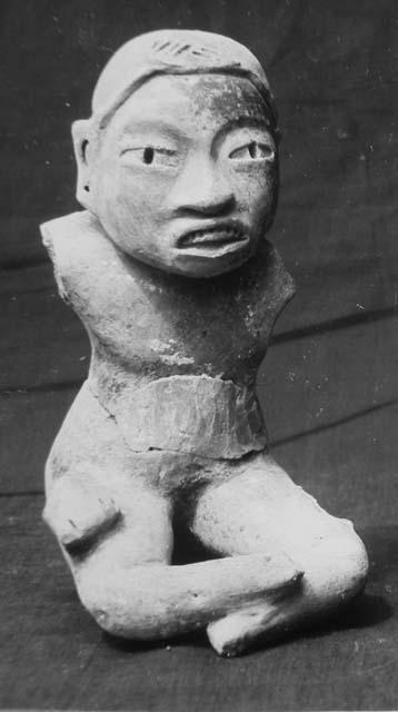 Human figurine - reportedly found in vicinity of Pit #1 + 2, Finca Las Charcas.