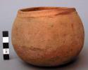 Round bottom pottery bowl