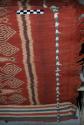 Small blanket, cotton, with geometric ikat pattern, multicolored. Older style 23