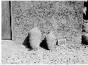 2 Ceramic Vessels, photo marked Pots 8 & 3, Pachacamac