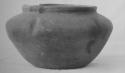 Pottery vessel - red-brown ware, low necked jar.