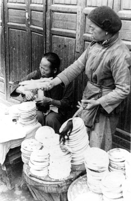 Woman selling food