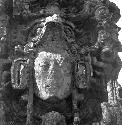 Sculpted face at Copan