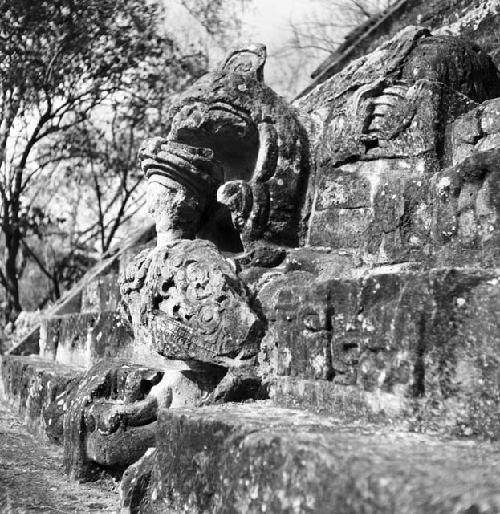 Detail of Hieroglyphic Stairway at Copan