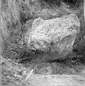 Mound 54. Small circular altar platform in front of the W facade, built of earth