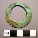 Pendant, disk-shaped