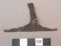Metal - hammered fragment, "T" shape, fragment of Liberian currency bar?